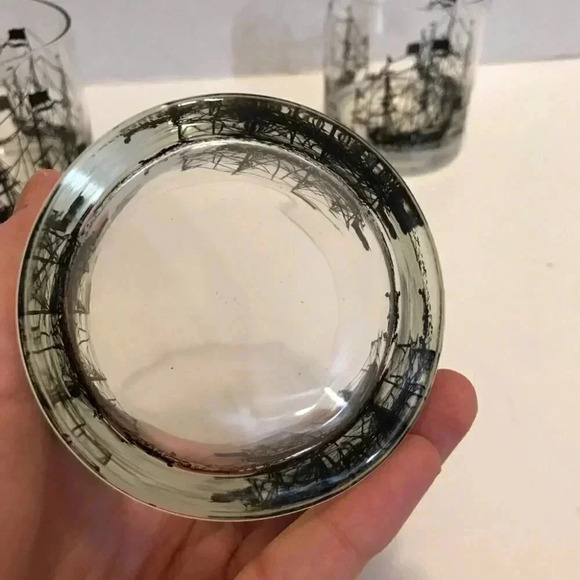 COPENHAGEN Tobacco Ship Logo Glasses Lot Of 3 Rocks Lowball Juice - Picture 8 of 10